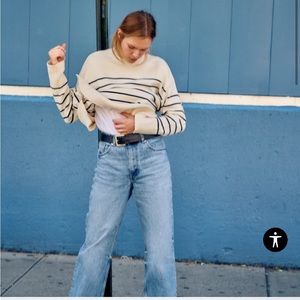 NWT ZARA TRF wide leg jeans